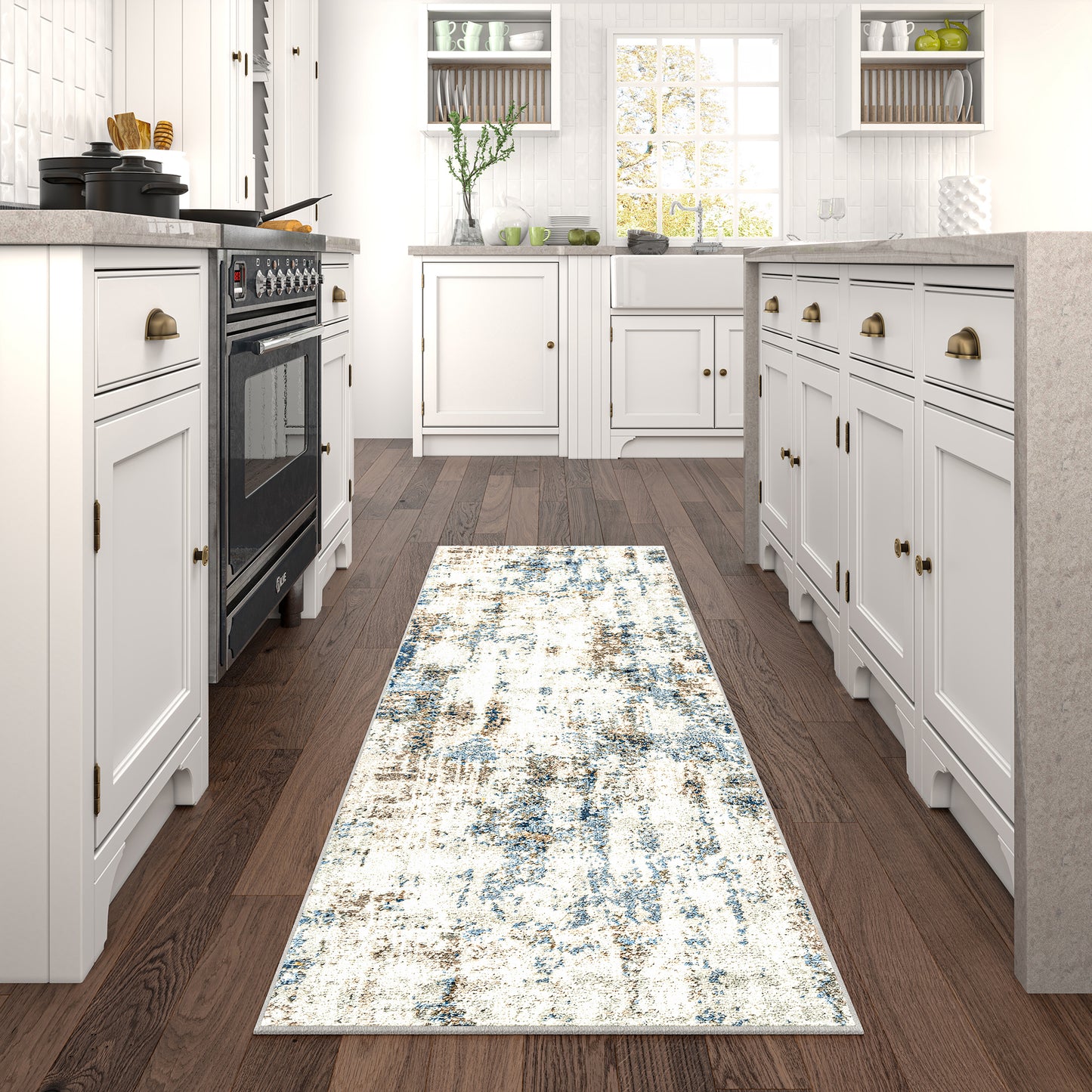 Tayse Abstract Area Rug CHL14-Clay Contemporary Cut Pile Indoor Polypropylene