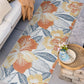 Tayse Floral Area Rug FLO14-Ramon Contemporary Flat Weave Indoor/Outdoor Polypropylene