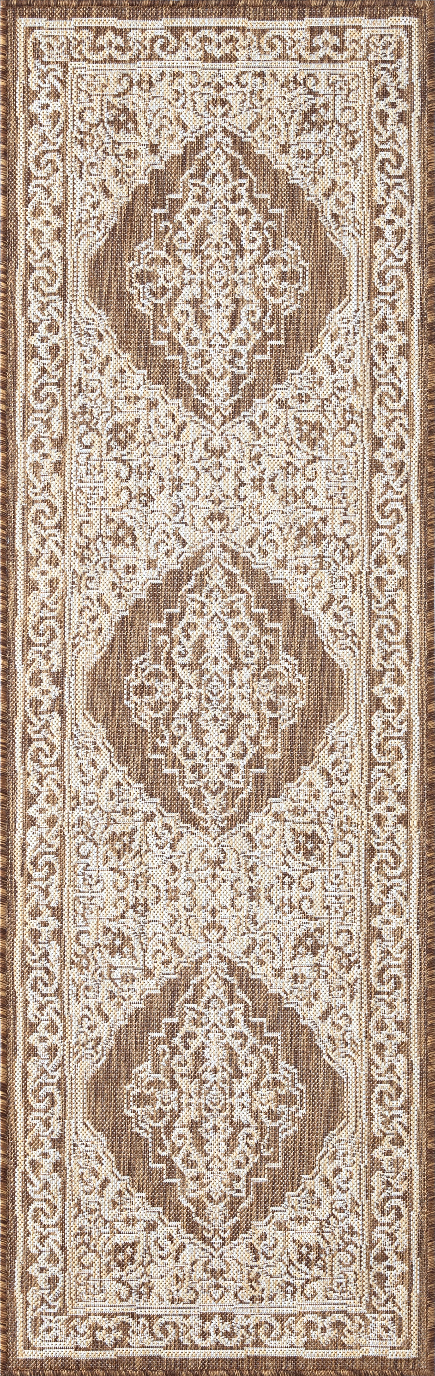 Tayse Floral Area Rug ECO16-Eamon Traditional Flat Weave Indoor/Outdoor Polypropylene