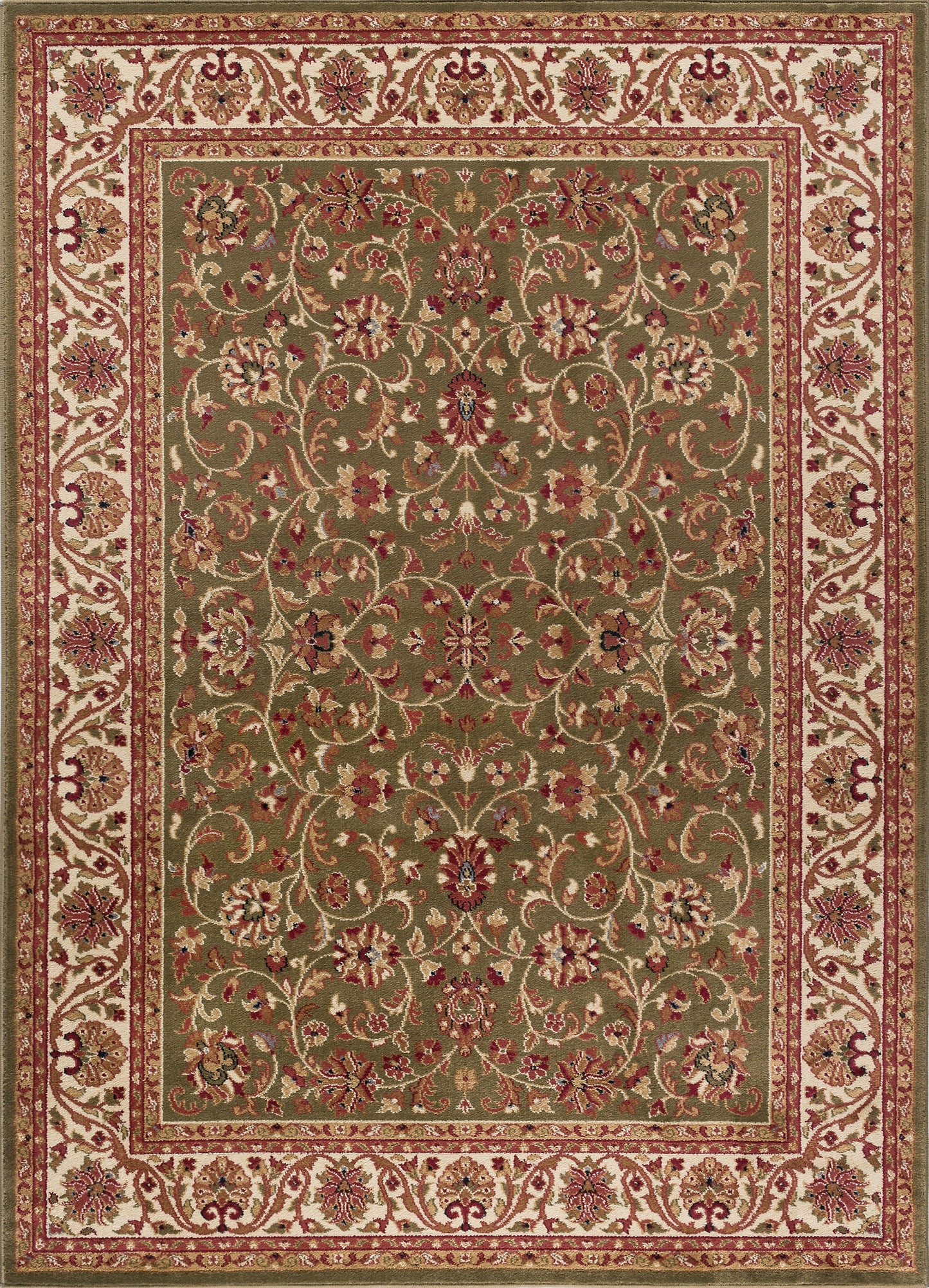 Tayse Border Area Rug SNS48-Ventura Traditional Cut Pile Indoor Polypropylene