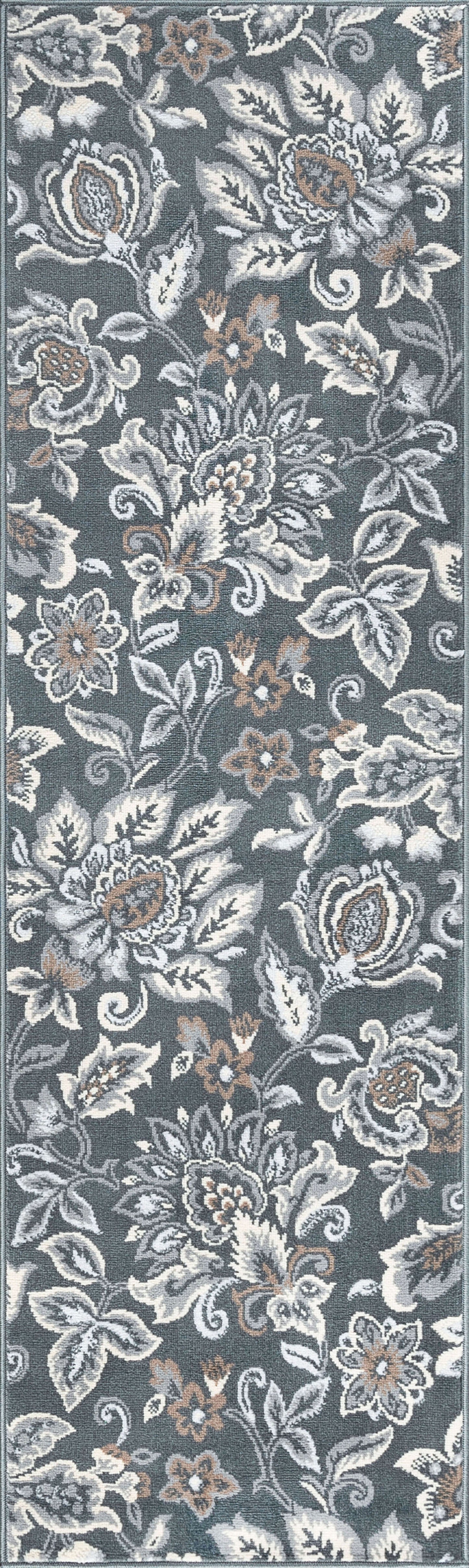 Tayse Floral Area Rug MDN42-Stella Traditional Cut Pile Indoor Polypropylene