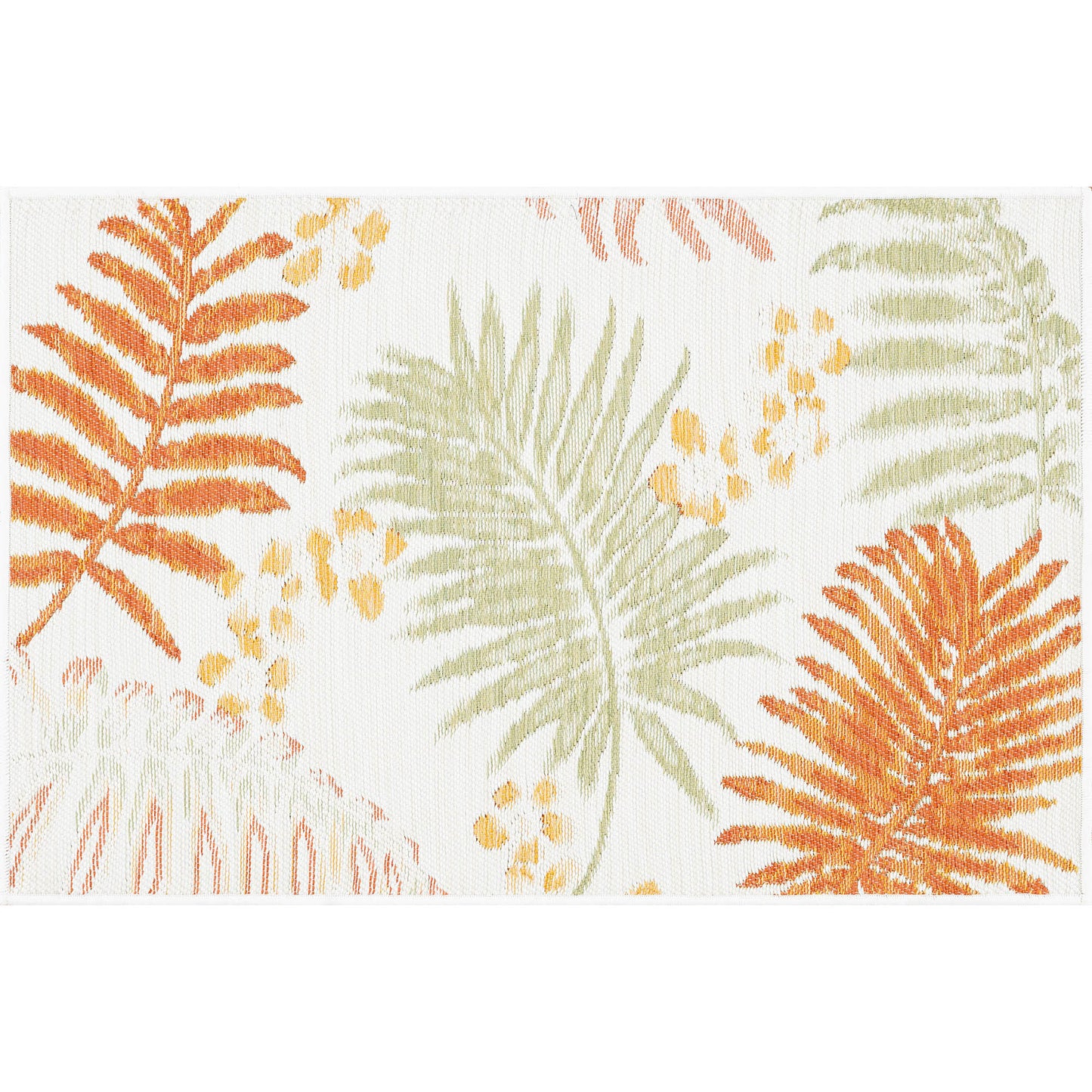 Tayse Floral Area Rug FLO12-Moreno Contemporary Flat Weave Indoor/Outdoor Polypropylene