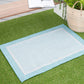 Tayse Solid Border Area Rug ECO12-Dania Transitional Flat Weave Indoor/Outdoor Polypropylene