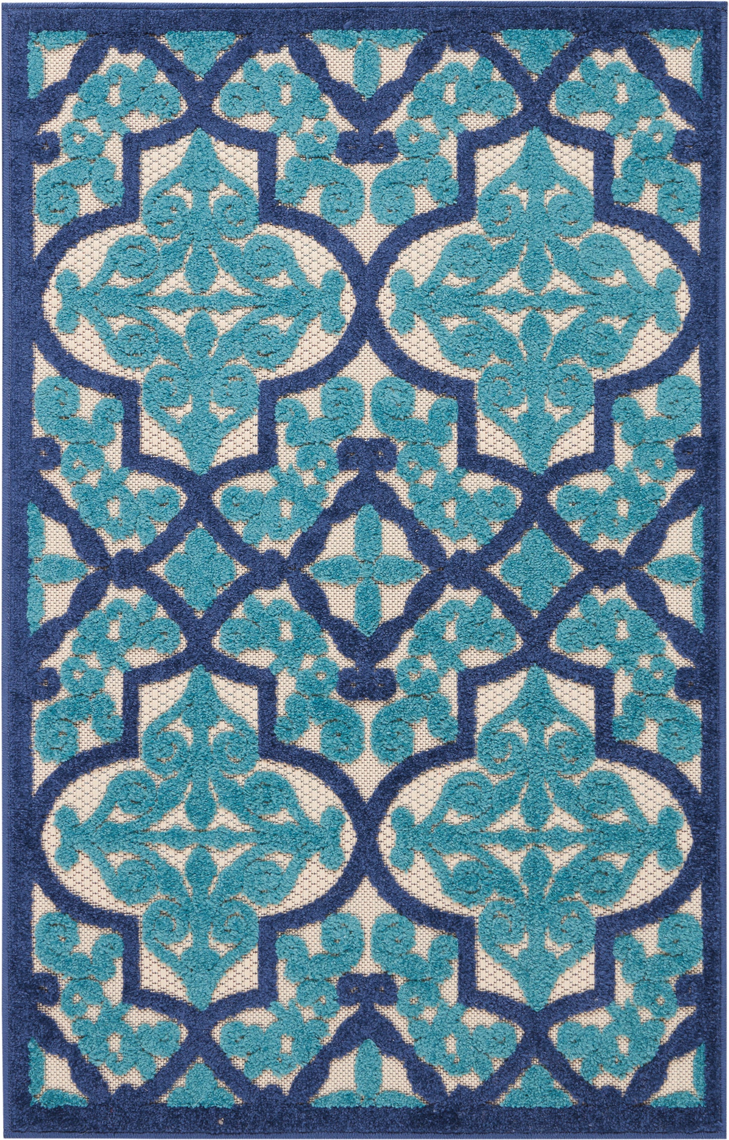 Nourison Home Aloha ALH14 Bohemian Trellis Indoor/Outdoor Area Rug