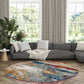 Tayse Abstract Area Rug DIA15-Flint Contemporary Cut Pile Indoor Polypropylene