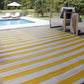 Tayse Stripes Area Rug LNA11-Simonson Contemporary Flat Weave Indoor/Outdoor Polypropylene