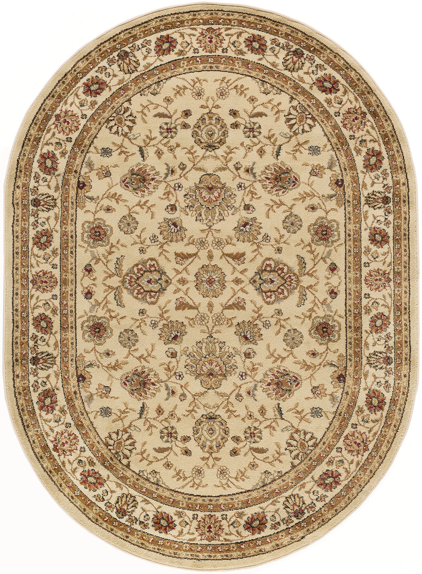 Tayse Floral Area Rug ELG51-Raleigh Traditional Cut Pile Indoor Polypropylene