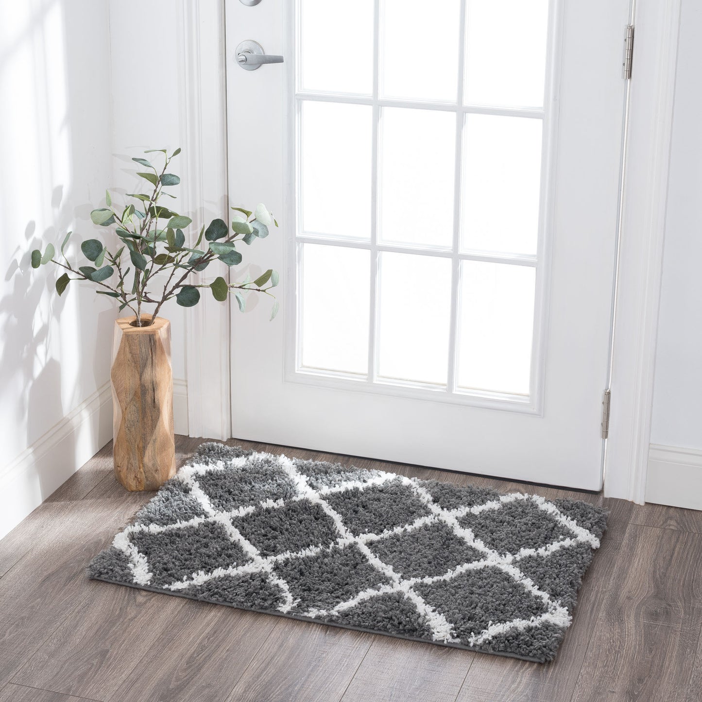 Tayse Diamond Area Rug JRS11-Mira Contemporary Cut Pile Indoor Polypropylene