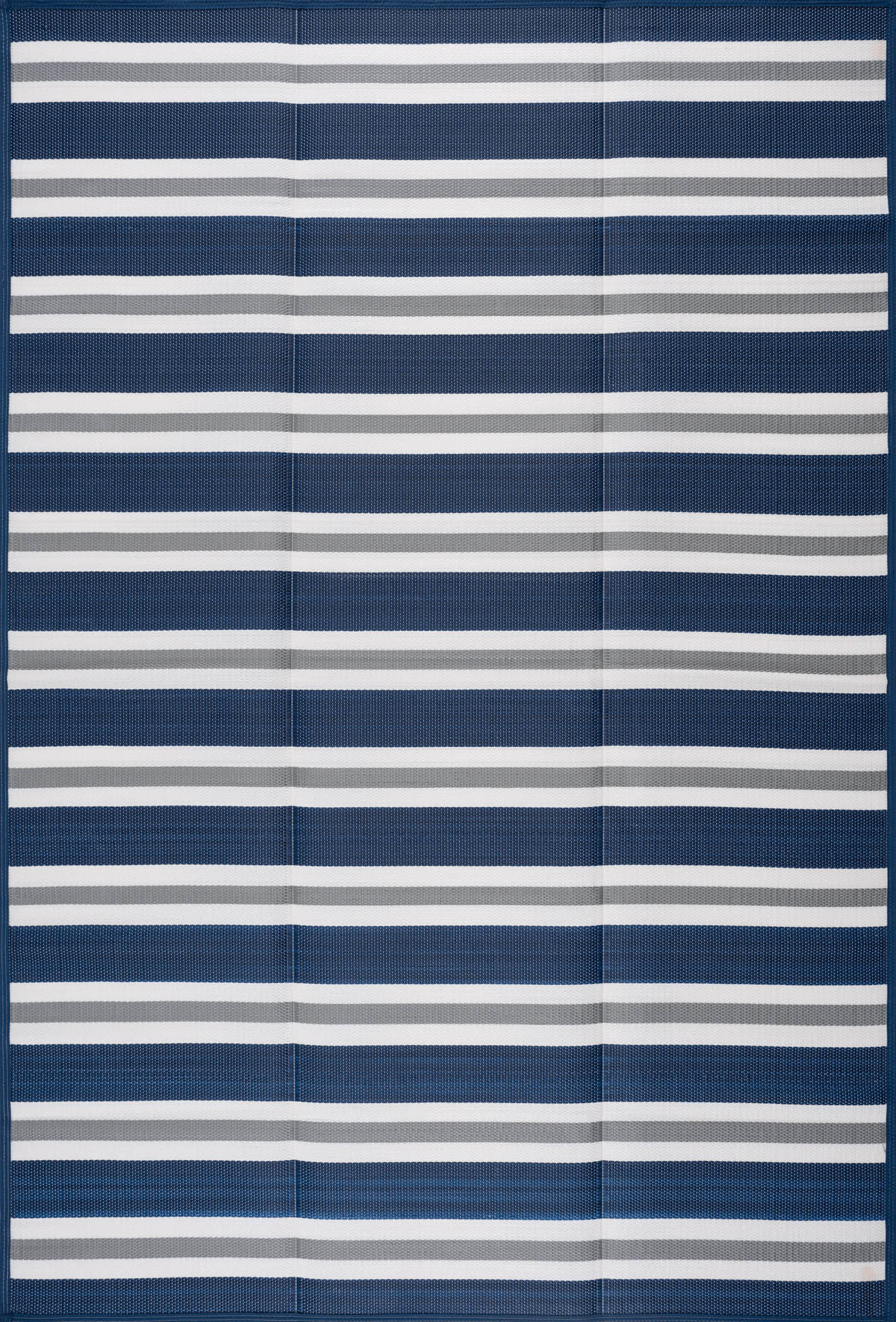 Tayse Stripes Area Rug LNA12-Seattle Contemporary Flat Weave Indoor/Outdoor Polypropylene