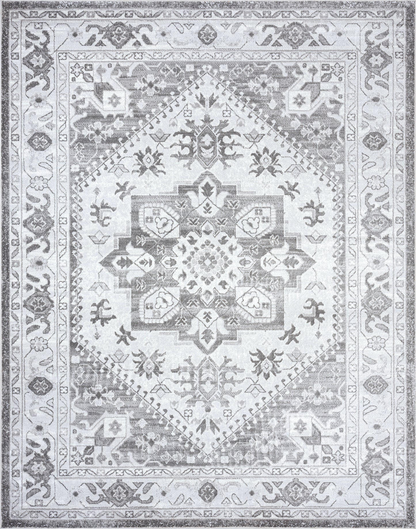 Tayse Medallion Area Rug NEX22-Roselyn Traditional Cut Pile Indoor Polypropylene