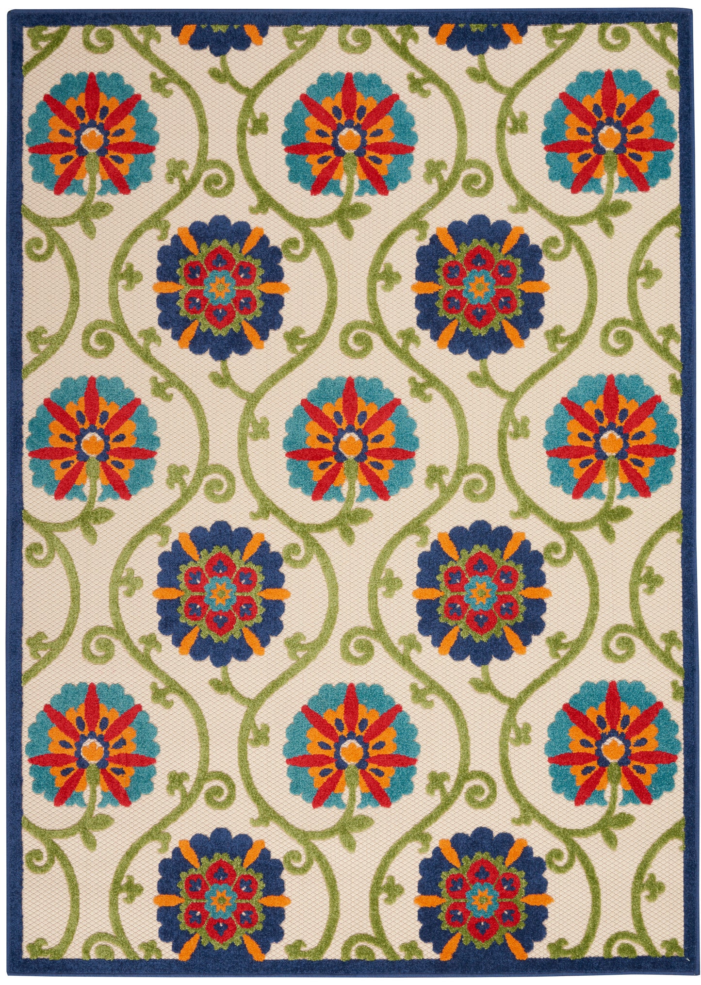 Aloha ALH19 Machine Made Synthetic Blend Indoor/Outdoor Area Rug By Nourison Home From Nourison Rugs