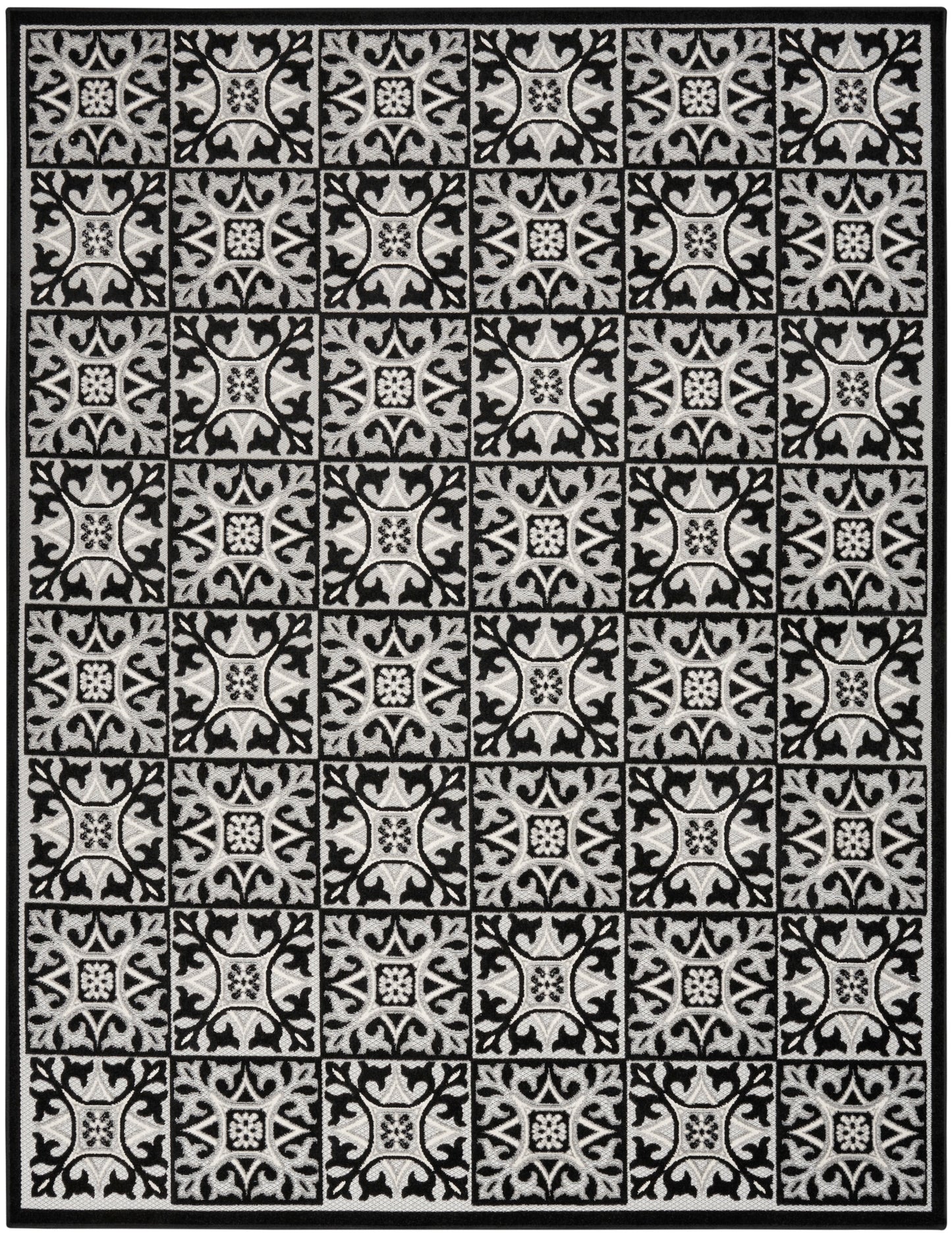 Nourison Home Aloha ALH34 Contemporary Geometric Indoor/Outdoor Area Rug