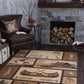 Tayse Lodge Area Rug NTR66-Cabin Getaway Novelty Cut Pile Indoor Polypropylene