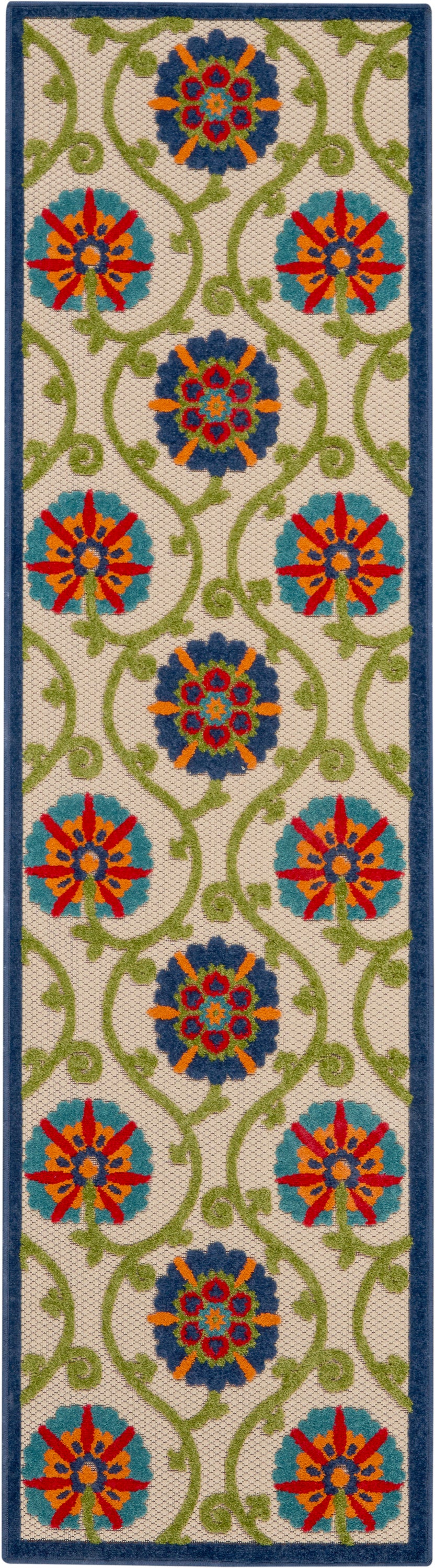 Nourison Home Aloha ALH19 Contemporary Floral Indoor/Outdoor Area Rug