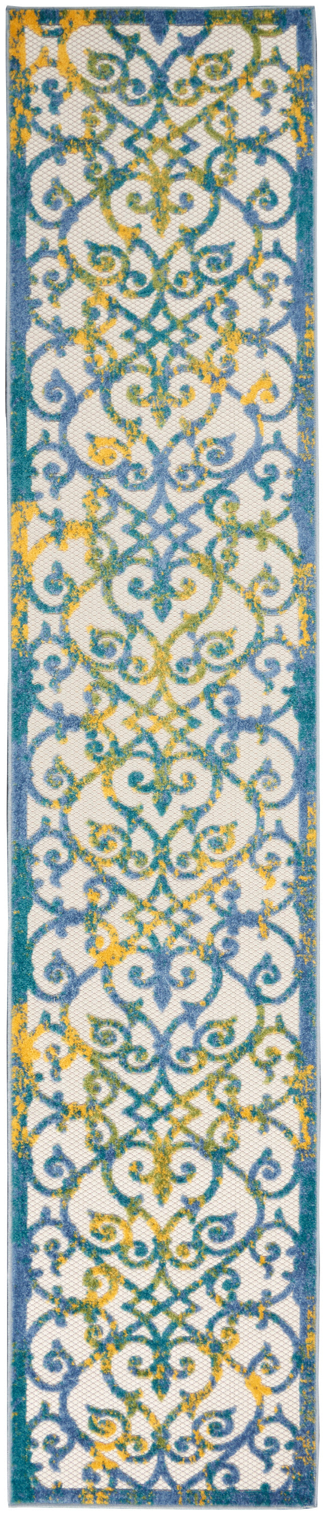 Nourison Home Aloha ALH21 Contemporary Trellis Indoor/Outdoor Area Rug