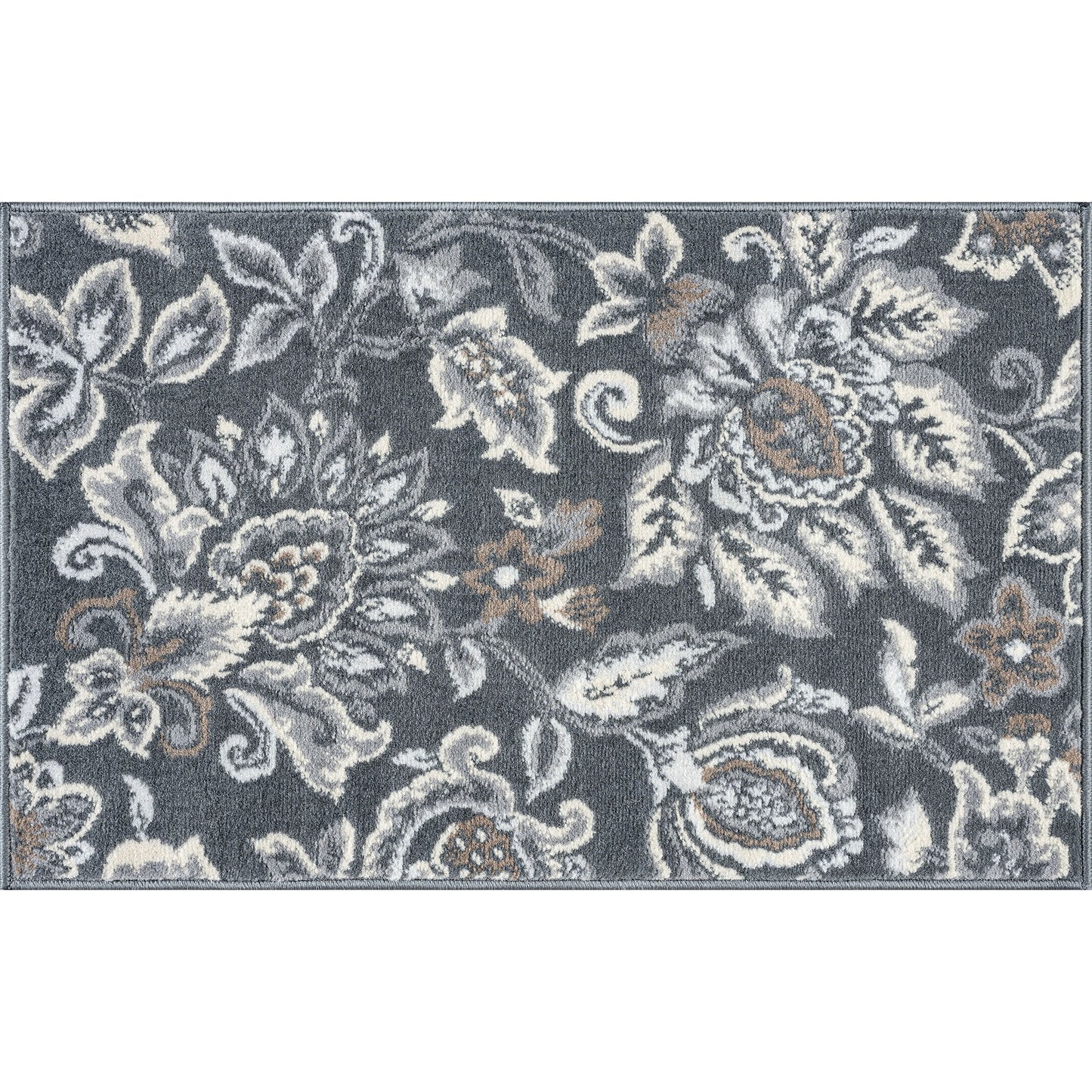 Tayse Floral Area Rug MDN42-Stella Traditional Cut Pile Indoor Polypropylene