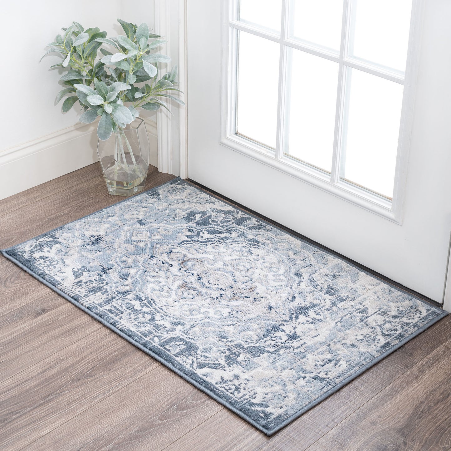 Tayse Medallion Area Rug NEX13-Harris Traditional Cut Pile Indoor Polypropylene