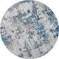 Tayse Abstract Area Rug DIA11-Spokane Contemporary Cut Pile Indoor Polypropylene