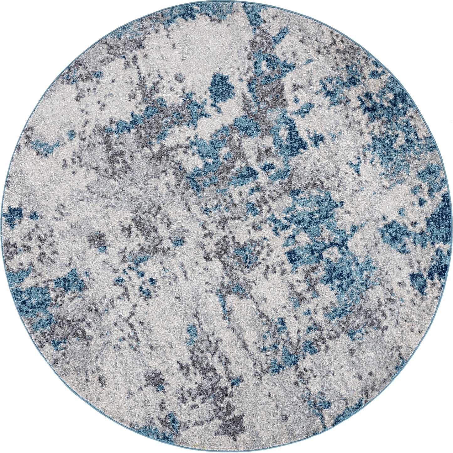 Tayse Abstract Area Rug DIA11-Spokane Contemporary Cut Pile Indoor Polypropylene