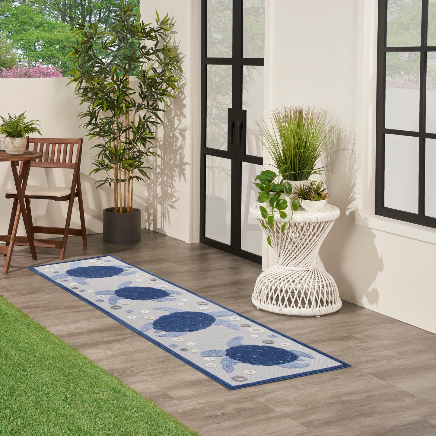 Aloha ALH27 Machine Made Synthetic Blend Indoor/Outdoor Area Rug By Nourison Home From Nourison Rugs