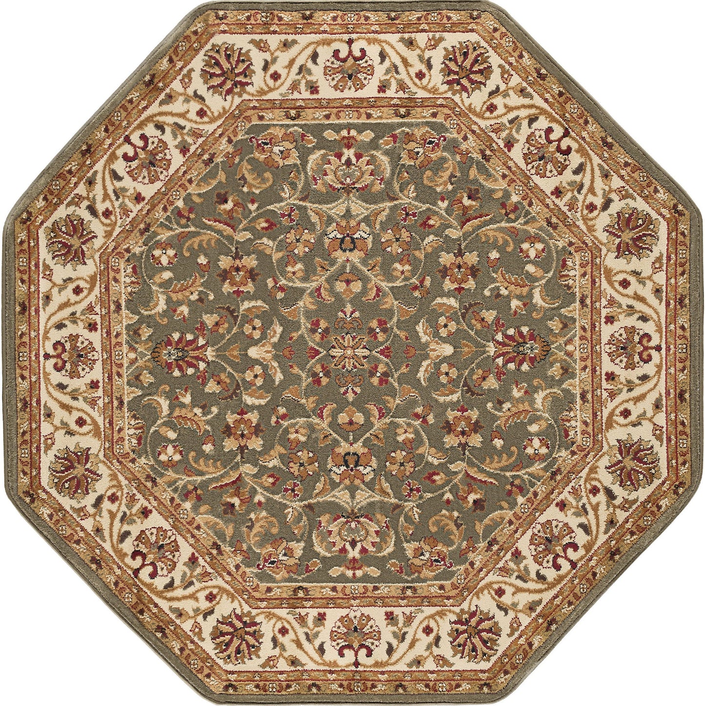 Tayse Border Area Rug SNS48-Ventura Traditional Cut Pile Indoor Polypropylene