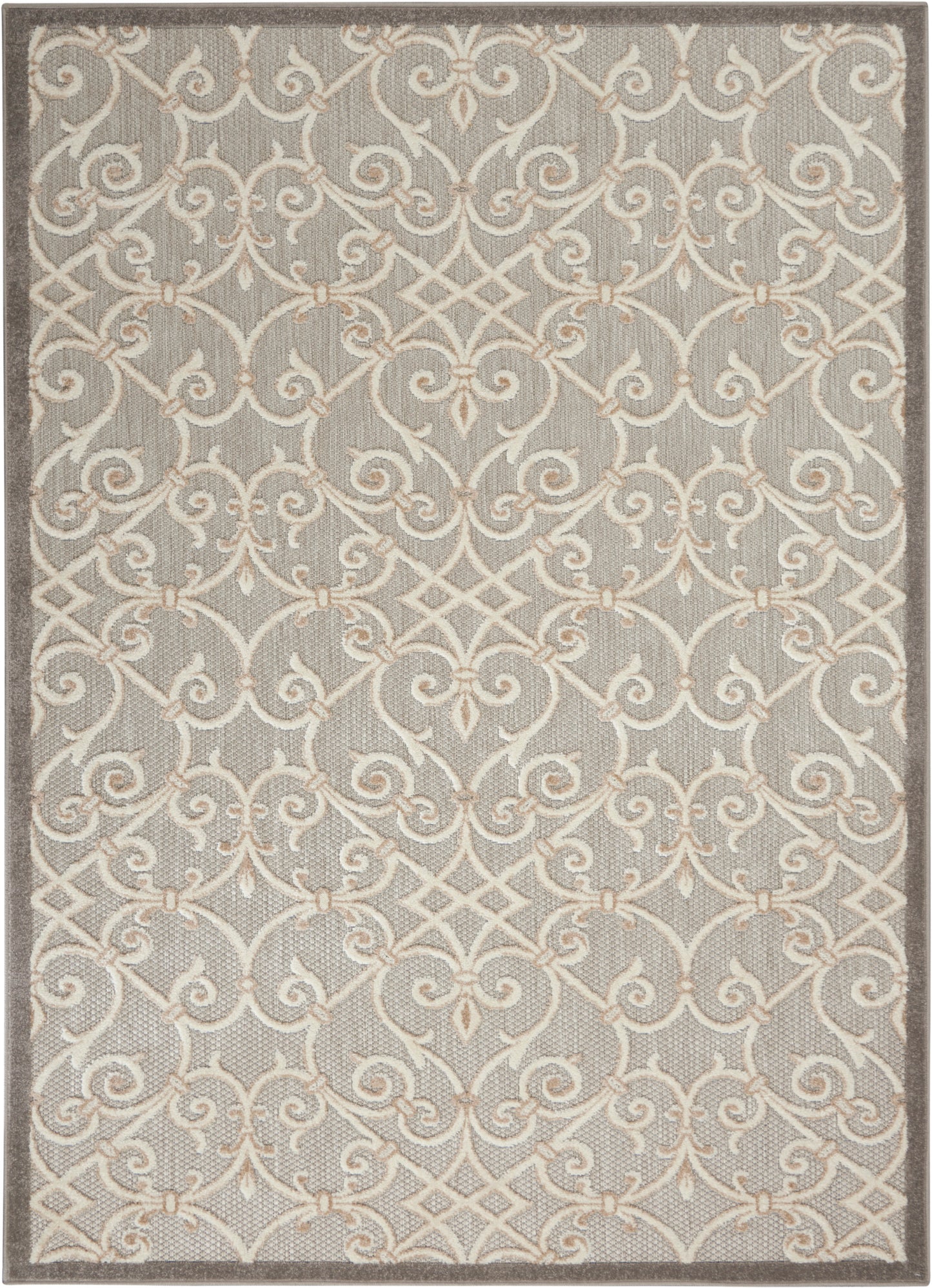 Nourison Home Aloha ALH21 Contemporary Trellis Indoor/Outdoor Area Rug