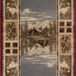 Tayse Lodge Area Rug NTR67-Lakeside Retreat Novelty Cut Pile Indoor Polypropylene