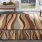 Tayse Abstract Area Rug ELG54-Norfolk Contemporary Cut Pile Indoor Polypropylene