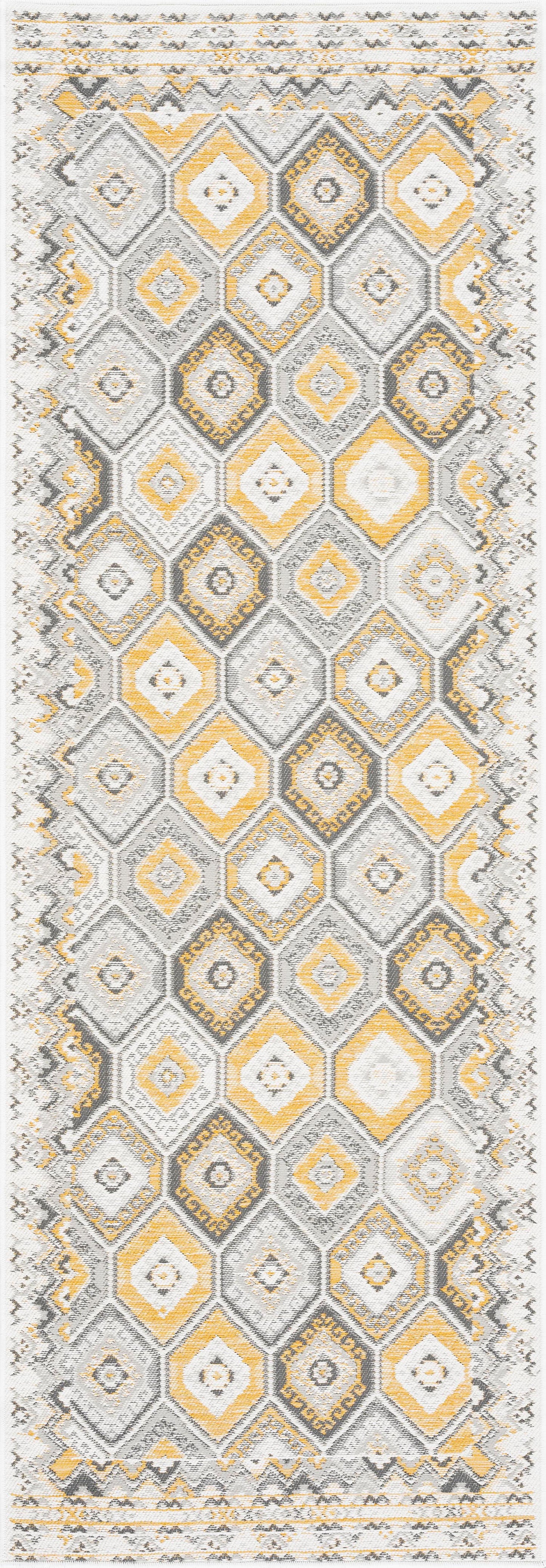 Tayse Geometric Area Rug FLO10-Matthew Contemporary Flat Weave Indoor/Outdoor Polypropylene