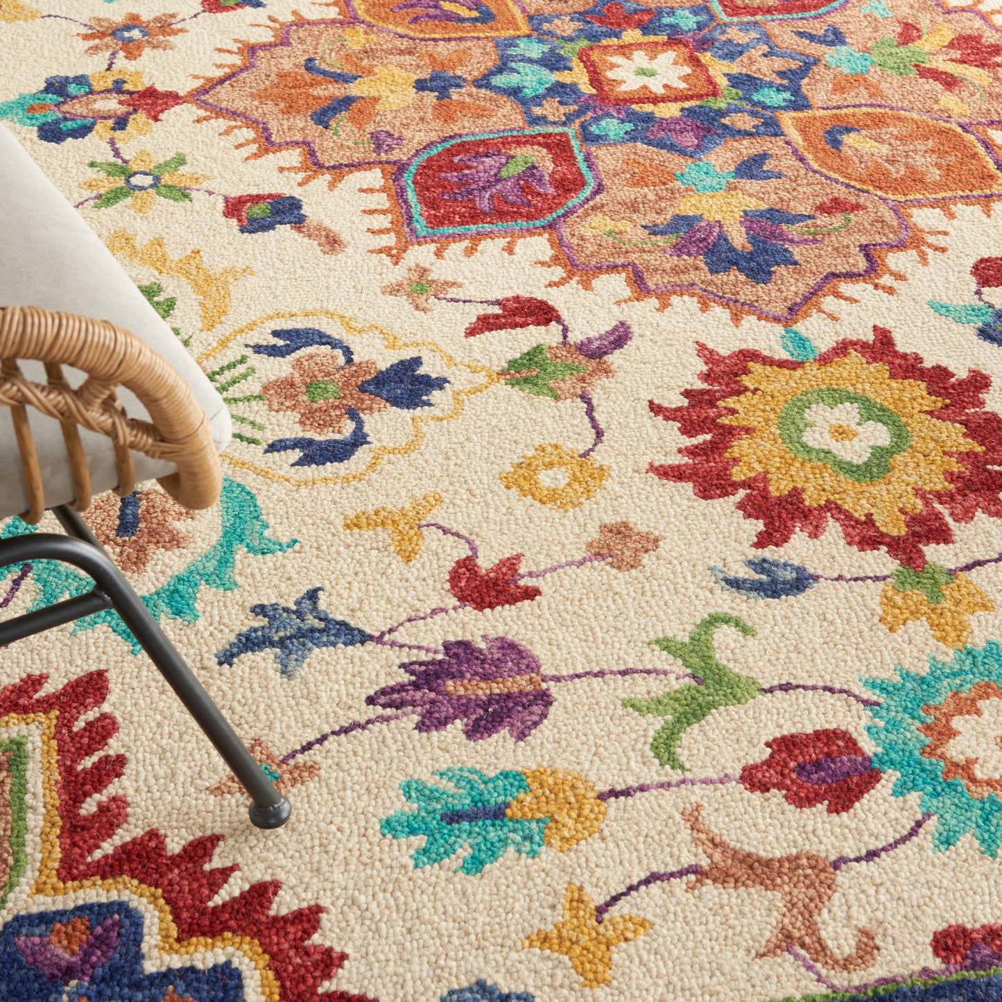 Bahari BAH01 Handmade Wool Indoor Area Rug By Nourison Home From Nourison Rugs