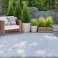 Tayse Basketweave Area Rug DEN10-Dickens Contemporary Flat Weave Indoor/Outdoor Polypropylene