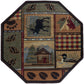 Tayse Lodge Area Rug NTR65-Homespun Cabin Novelty Cut Pile Indoor Polypropylene