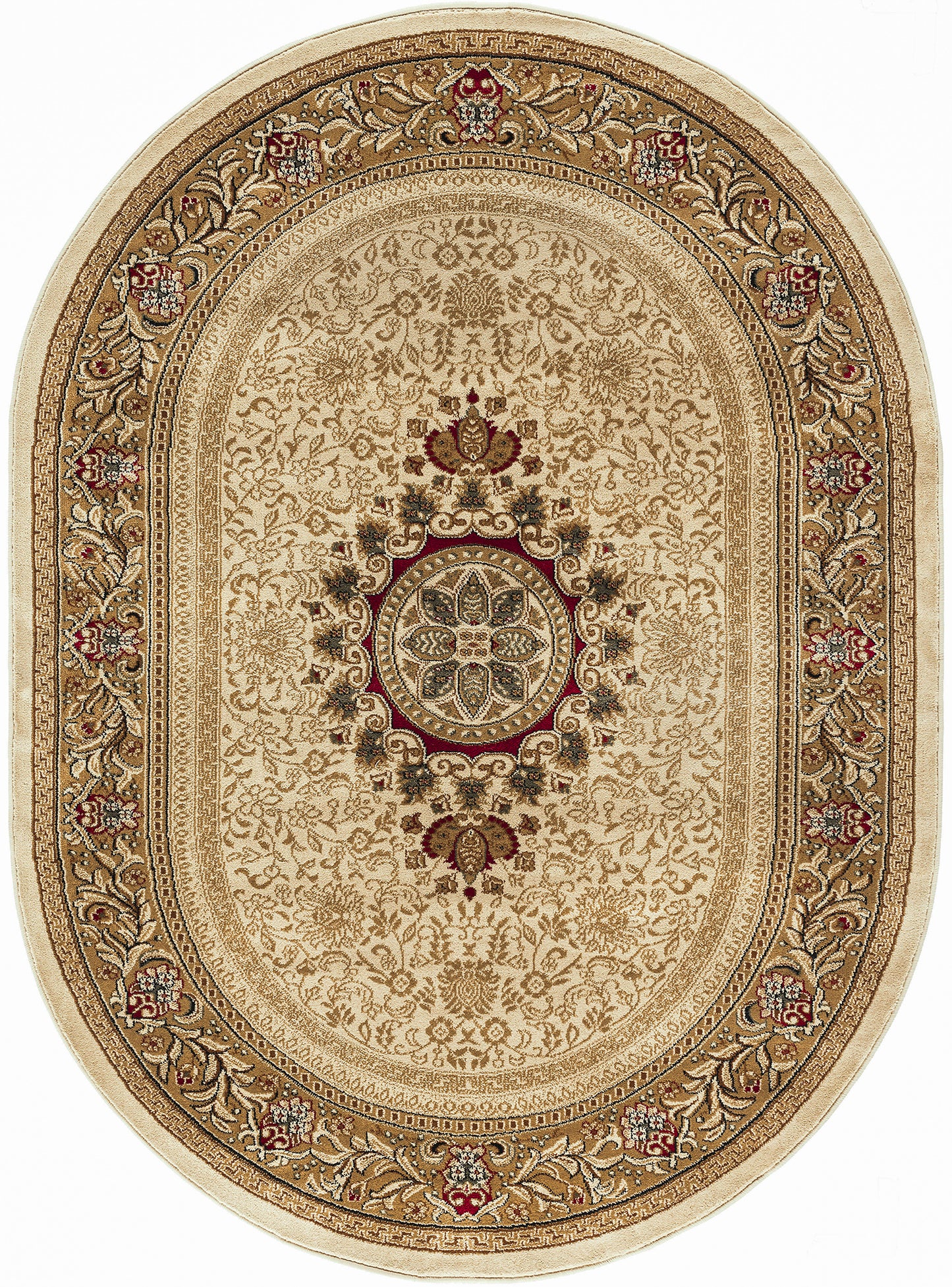 Tayse Oriental Area Rug SNS46-Jayden Traditional Cut Pile Indoor Polypropylene