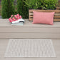 Tayse Basketweave Area Rug DEN10-Dickens Contemporary Flat Weave Indoor/Outdoor Polypropylene