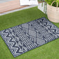 Tayse Moroccan Area Rug ECO20-Easton Contemporary Flat Weave Indoor/Outdoor Polypropylene