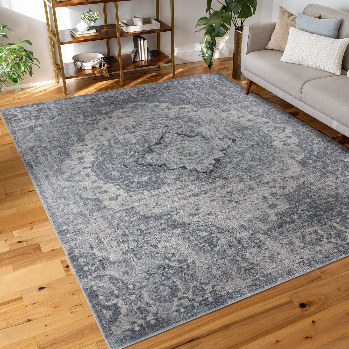 Tayse Medallion Area Rug DIA13-Britney Traditional Cut Pile Indoor Polypropylene