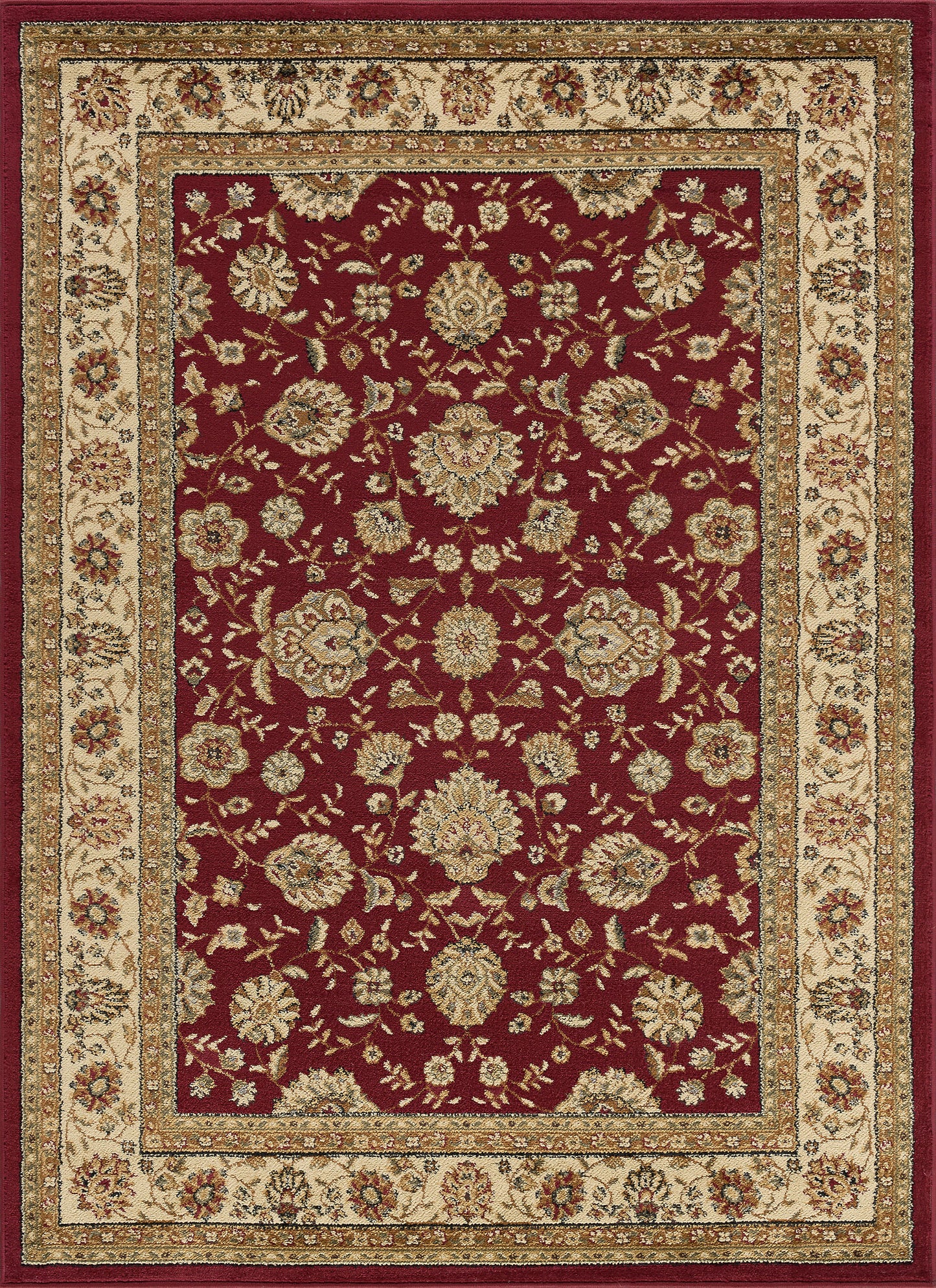 Tayse Floral Area Rug ELG51-Raleigh Traditional Cut Pile Indoor Polypropylene