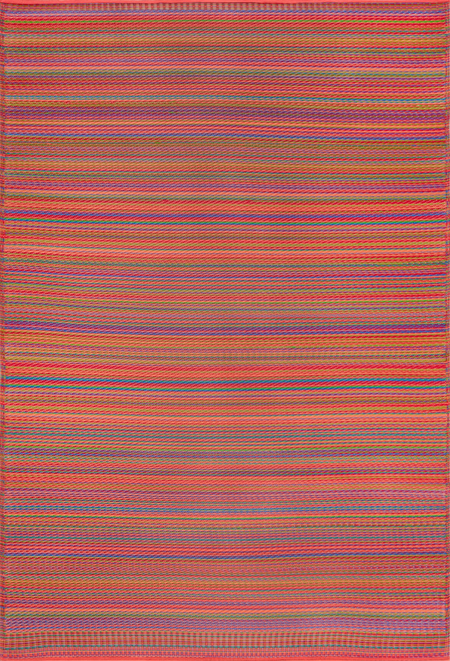 Tayse Stripe Area Rug SUN14-Pembrokepines Contemporary Flat Weave Indoor/Outdoor Polypropylene