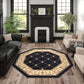 Tayse Border Area Rug SNS48-Orleans Traditional Cut Pile Indoor Polypropylene