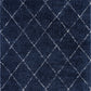 Tayse Diamond Area Rug HEA11-Harold Contemporary Cut Pile Indoor Polyester