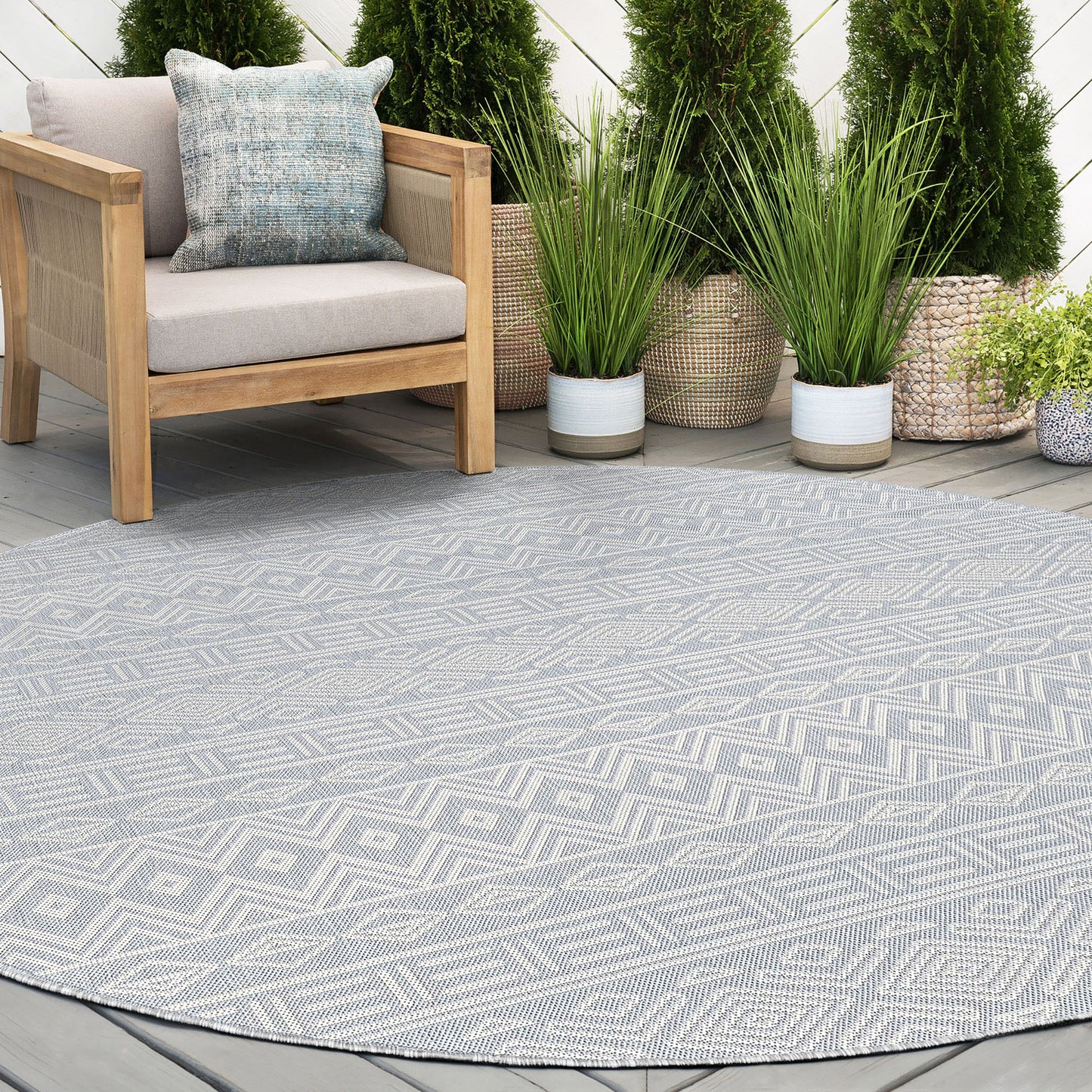 Tayse Moroccan Area Rug ECO20-Easton Contemporary Flat Weave Indoor/Outdoor Polypropylene