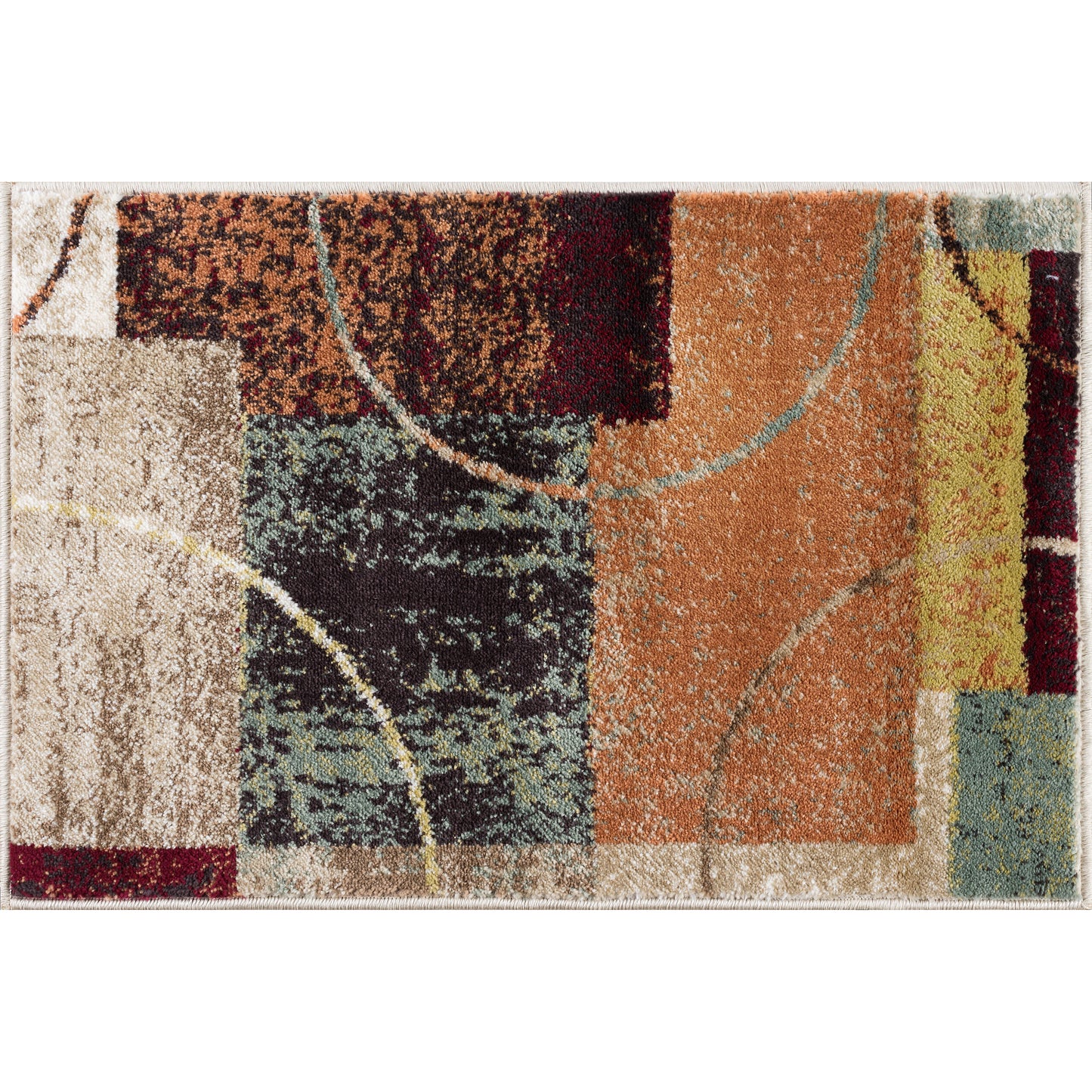 Tayse Abstract Area Rug DCO10-Conner Contemporary Cut Pile Indoor Polypropylene