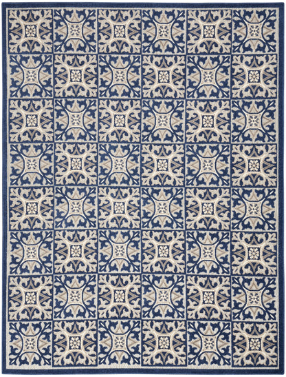 Nourison Home Aloha ALH34 Contemporary Geometric Indoor/Outdoor Area Rug