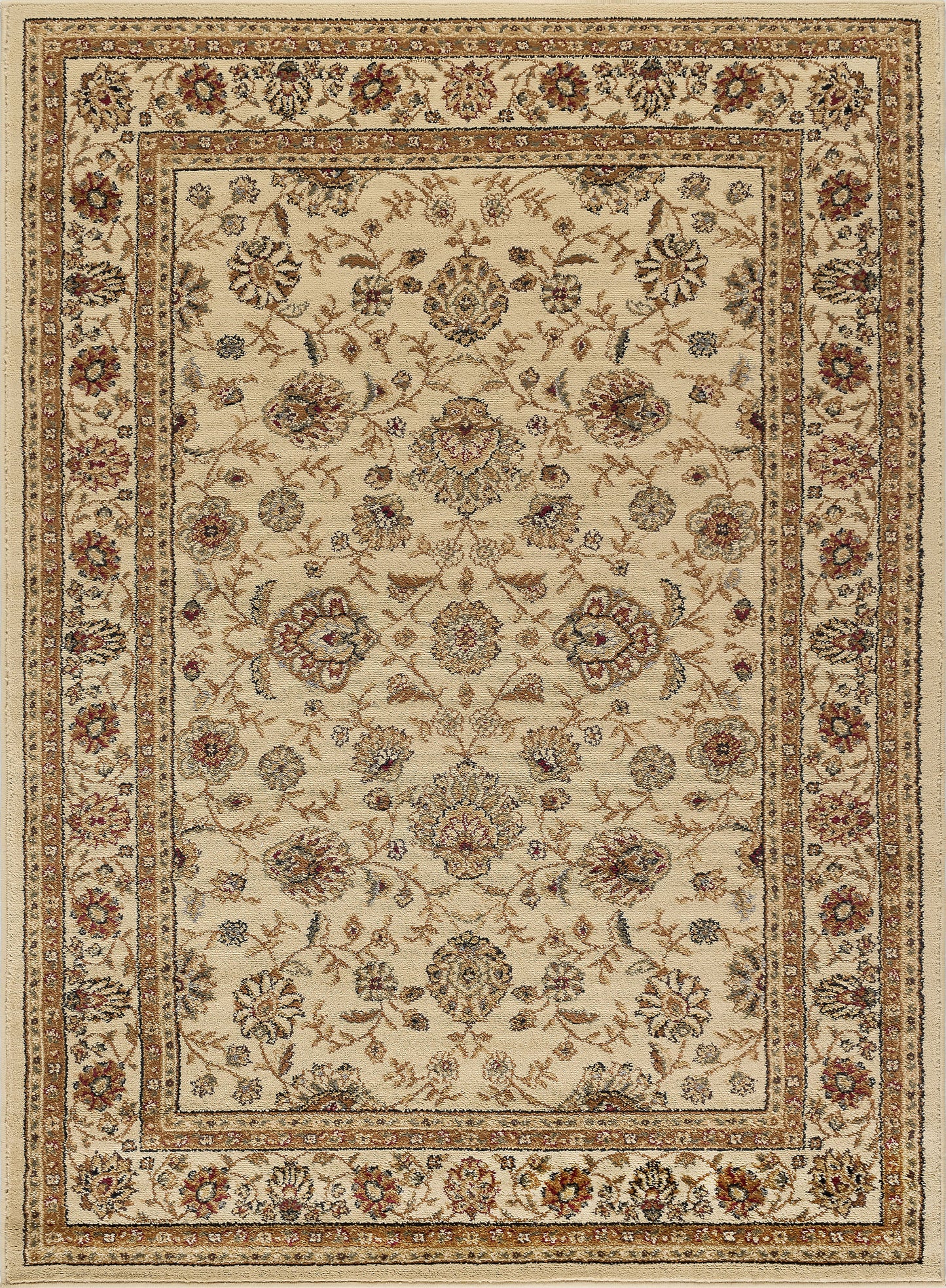 Tayse Floral Area Rug ELG51-Raleigh Traditional Cut Pile Indoor Polypropylene