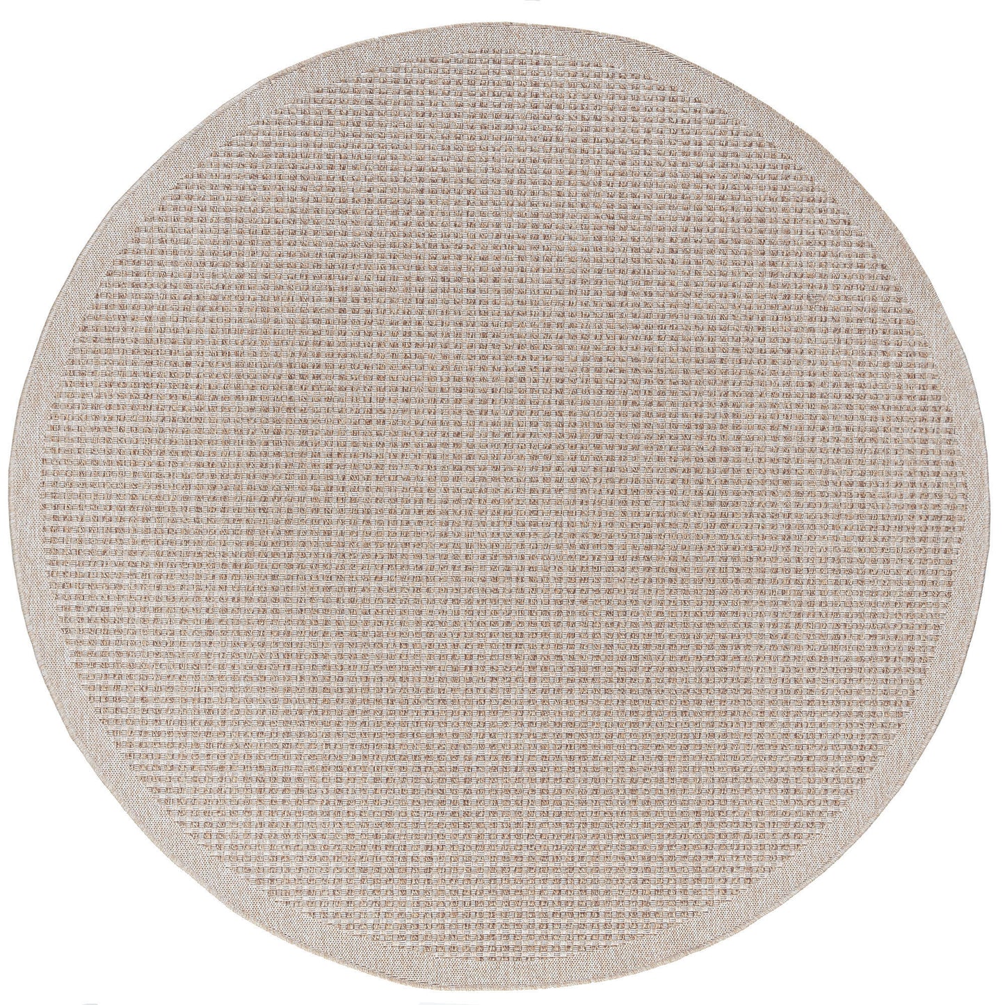 Tayse Basketweave Area Rug DEN10-Dickens Contemporary Flat Weave Indoor/Outdoor Polypropylene