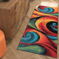 Tayse Abstract Area Rug SMP10-Susan Contemporary Cut Pile Indoor Polypropylene