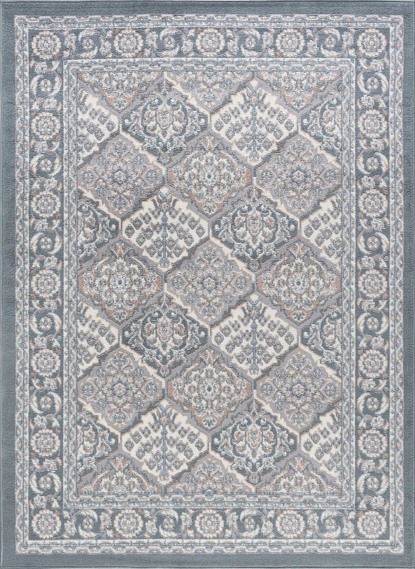 Tayse Oriental Area Rug HMP42-Oxnard Traditional Cut Pile Indoor Polypropylene