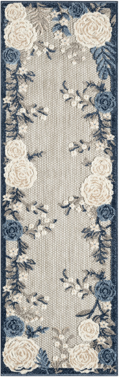 Nourison Home Aloha ALH32 Contemporary Floral Indoor/Outdoor Area Rug