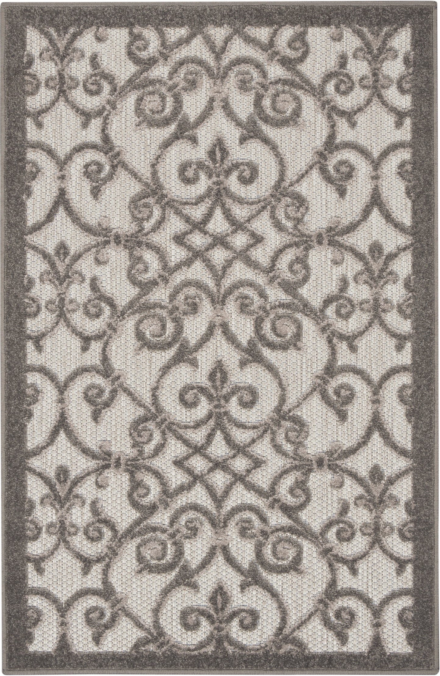 Nourison Home Aloha ALH21 Contemporary Trellis Indoor/Outdoor Area Rug