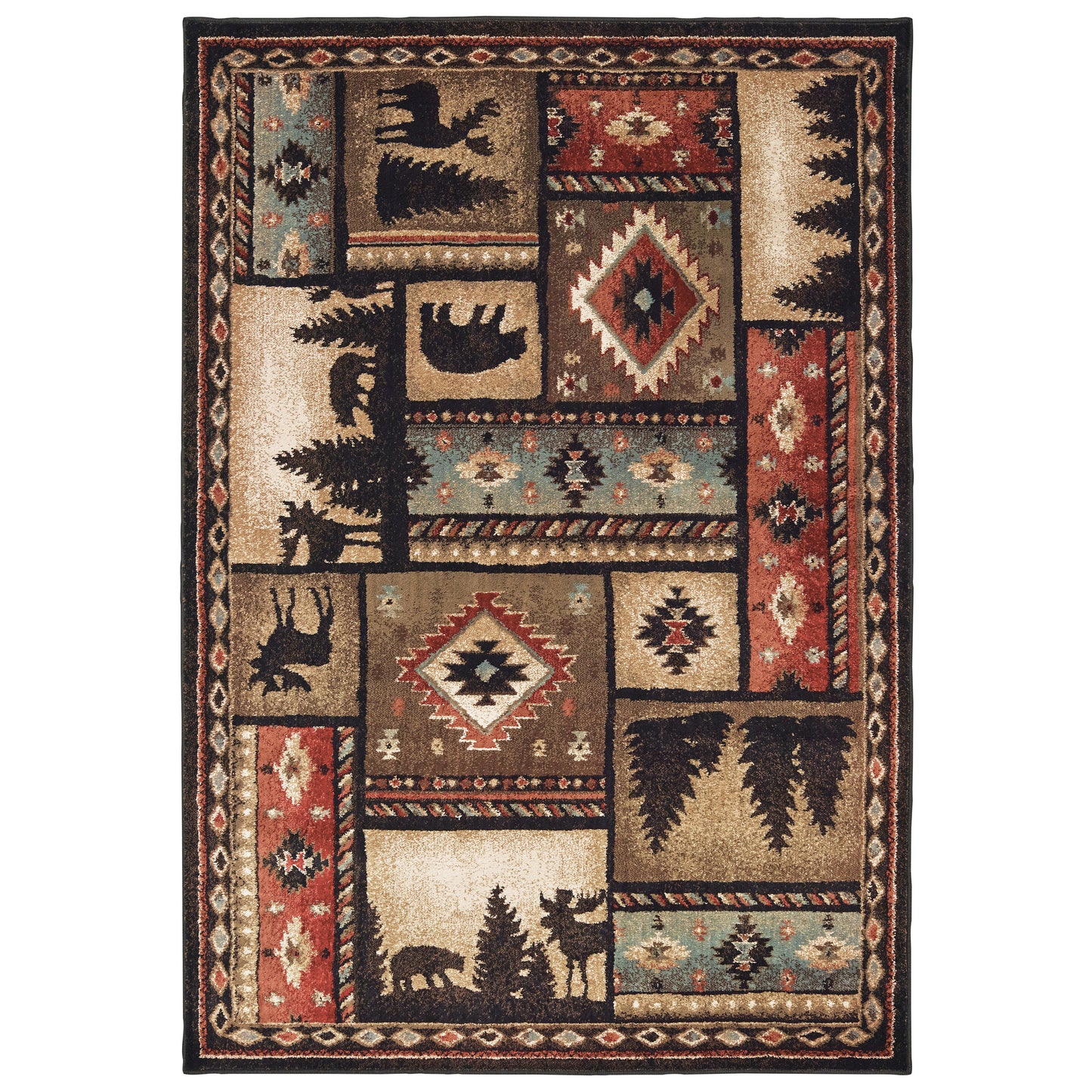 Oriental Weavers 9601D WOODLANDS Casual Indoor Area Rug